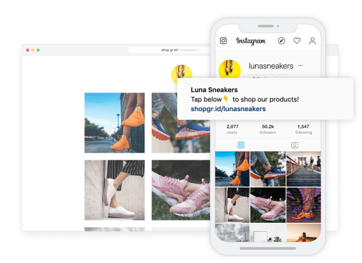 Instagram Shop grid in Buffer Publish dashboard